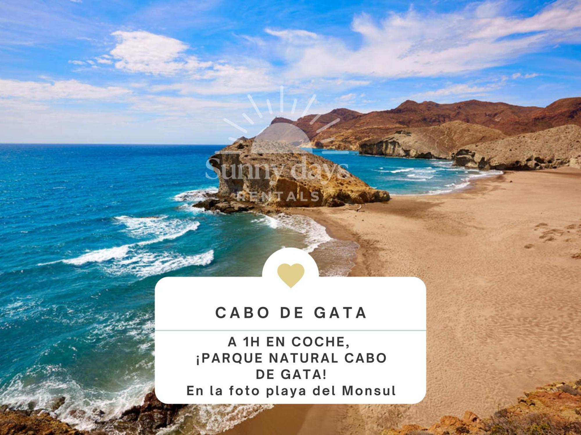 Acogedor Apartamento A 30 Metros De La Playa - Wifi - Smarttv Almeria Exterior foto